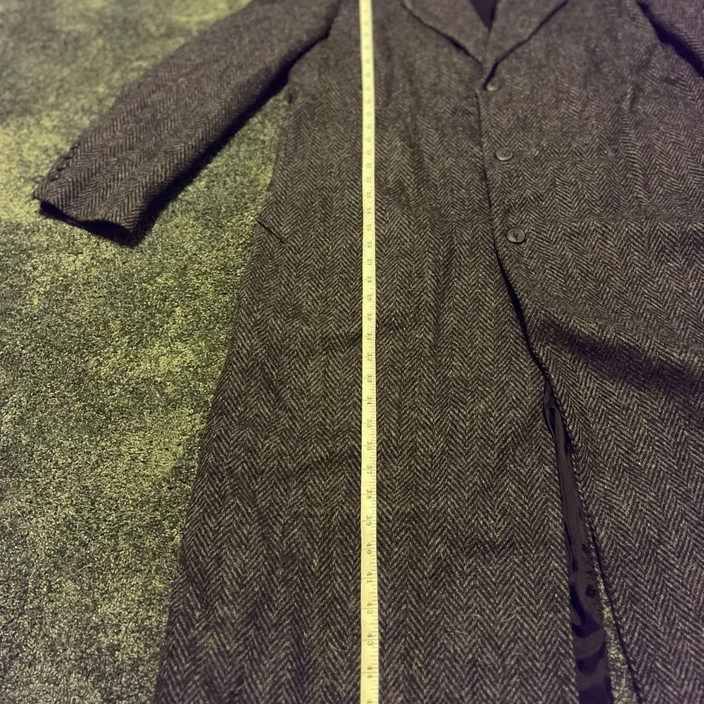 Men’s Wool Gray Trench Coat - Picture 4 of 9